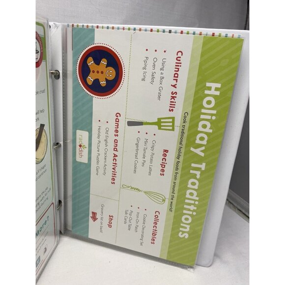 15 Raddish Kids Recipe Cookbook Shopping List in Binder Thanksgiving - Picture 5 of 8